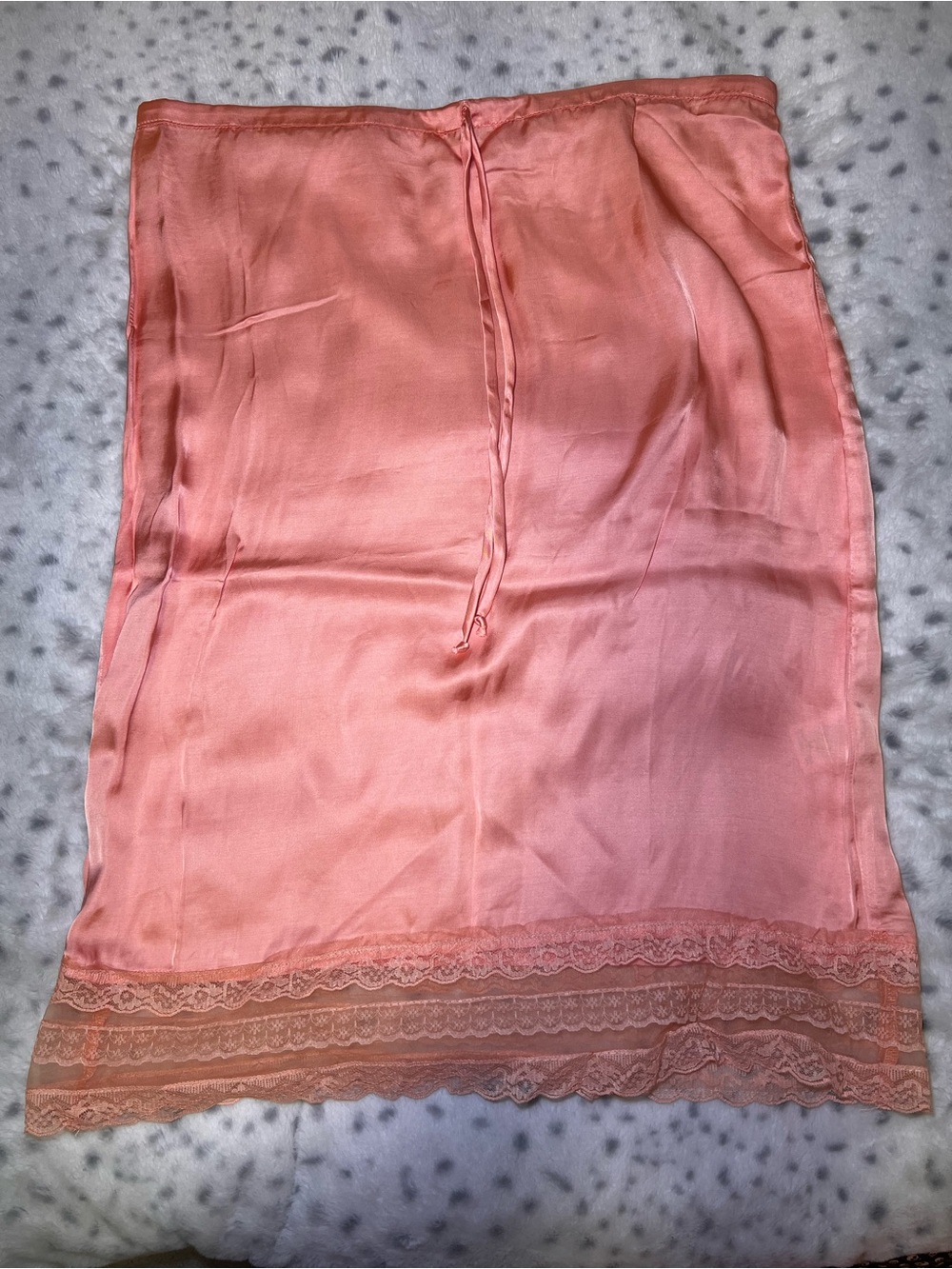 Ascot + Hart Silky Pink Lace-Trim Half Slip